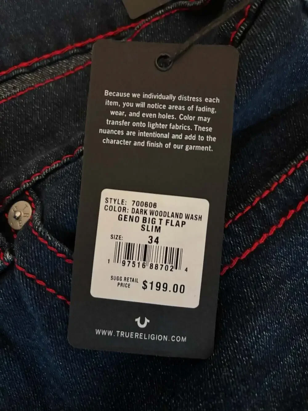 True Religion brand new
